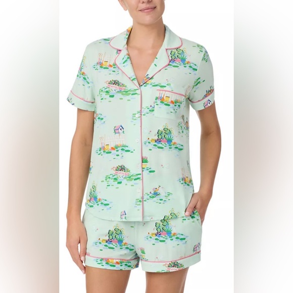 Kate Spade Women’s 2 Piece Pajama Set Spring Bunny size Large - Picture 8 of 9